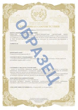 Образец Сертификат СТО 01.064.00220722.2-2020 Зеленогорск Сертификат СТО 01.064.00220722.2-2020 